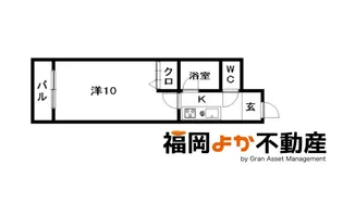 ガイア南天神【5階】の間取り