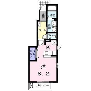ジェルメブリーゼ【1階】の間取り