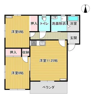 ニュー奈良屋マンション【3階】の間取り