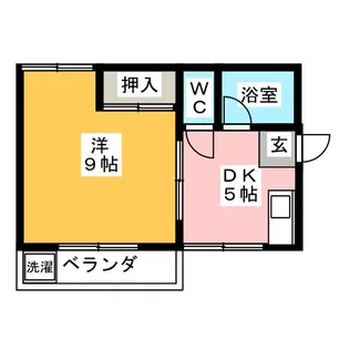 巾クレスト【2階】の間取り