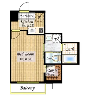 東和プラザAB館【5階】の間取り