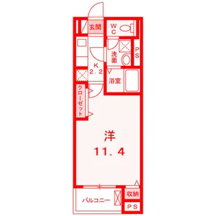 ロアシス【3階】の間取り
