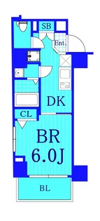 エステムプラザ川崎【5階】の間取り