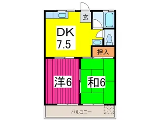 ハイツ伊藤【1階】の間取り