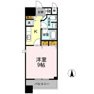 カスタリア堺筋本町【5階】の間取り