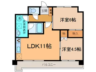 帯広マンション第3【2階】の間取り