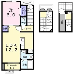 グレースガーデン陽街【3階】の間取り
