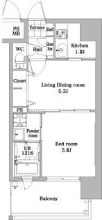 エンクレストNEO博多駅南【5階】の間取り