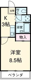 ハイツフーキ【3階】の間取り