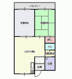第3八幸マンション【4階】の間取り