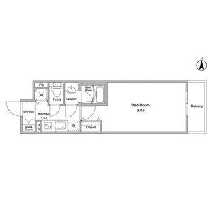 BPRレジデンス西早稲田【4階】の間取り