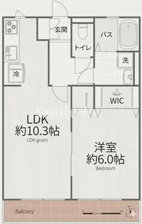 メゾン辰巳【1階】の間取り
