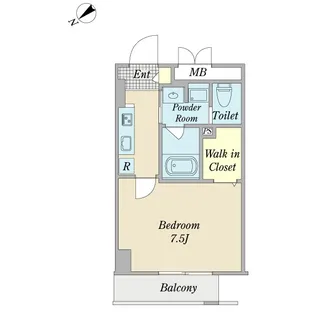 ラピス南幸【5階】の間取り