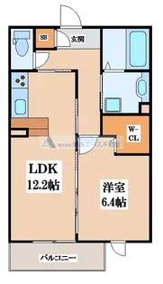 サンハイム花園【2階】の間取り