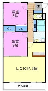 クレアシオン【3階】の間取り