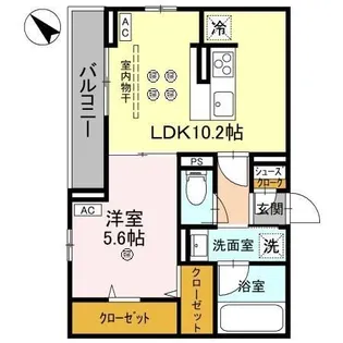 ジョウエイ深町【3階】の間取り