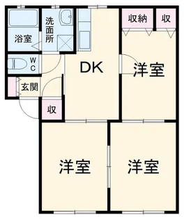 セレーノB【2階】の間取り