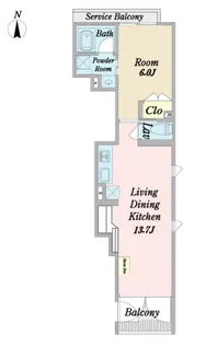 Wisteria本郷【3階】の間取り