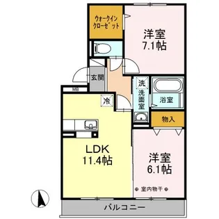 コンフォートM【2階】の間取り