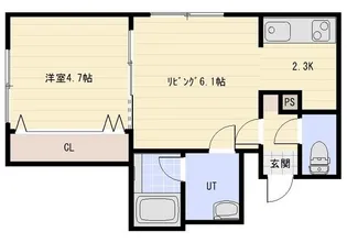 blanche neige un【2階】の間取り