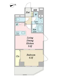 キャスフィーレ武蔵小杉【3階】の間取り
