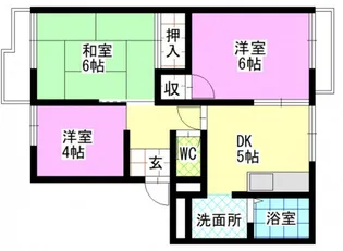 フラワーハイツII【2階】の間取り