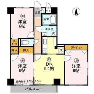 柚の木マンション【4階】の間取り