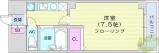 リエス若林【3階】の間取り