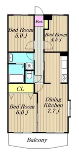 ファーム由松(ファームヨシマツ)【5階】の間取り