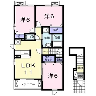 ブローテ【2階】の間取り