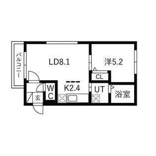 アッセ コトニ【3階】の間取り