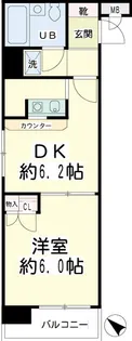 NICEアーバン横濱駅東館【5階】の間取り