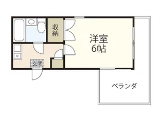 リーベ羽衣【1階】の間取り