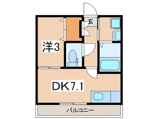 アンボワーズ【1階】の間取り