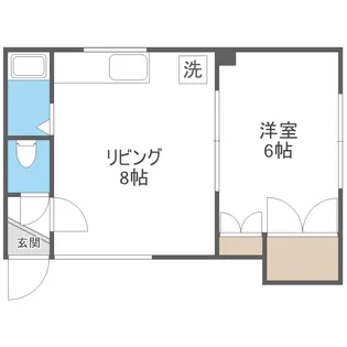 サンハイム苗穂【2階】の間取り