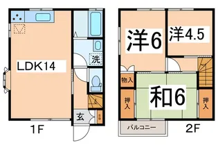 ルーミー甲府31号館の間取り