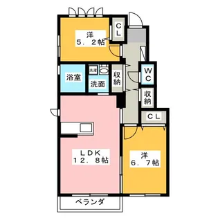 アーバンハイムK【1階】の間取り