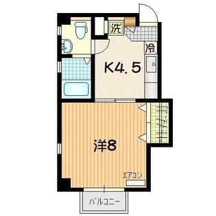 コーポアダマス【3階】の間取り