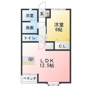 グリーンライフA【2階】の間取り