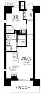 リビオレゾン人形町【6階】の間取り