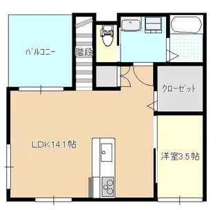 ハイツ未来【2階】の間取り