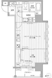 レジェンダリーガーデン赤羽ウェストビュー【3階】の間取り