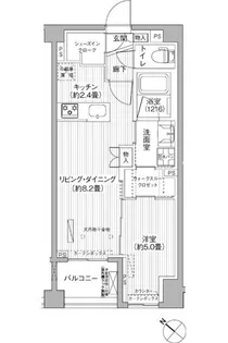 シティカレント目黒学芸大学【3階】の間取り