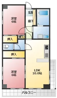 柿田川パークハイツ【2階】の間取り