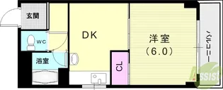 かしはらマンション【4階】の間取り