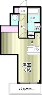CROSS COURT Naka Aoki【2階】の間取り