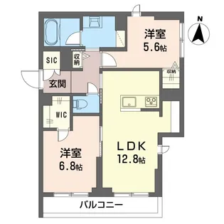 リネア【3階】の間取り