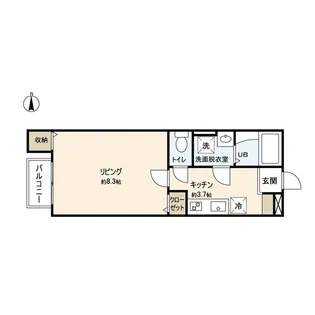 Azul長町II【3階】の間取り