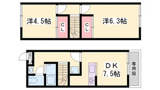 OA FLAT飯田【2階】の間取り