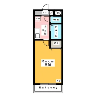 A・City法連町【4階】の間取り
